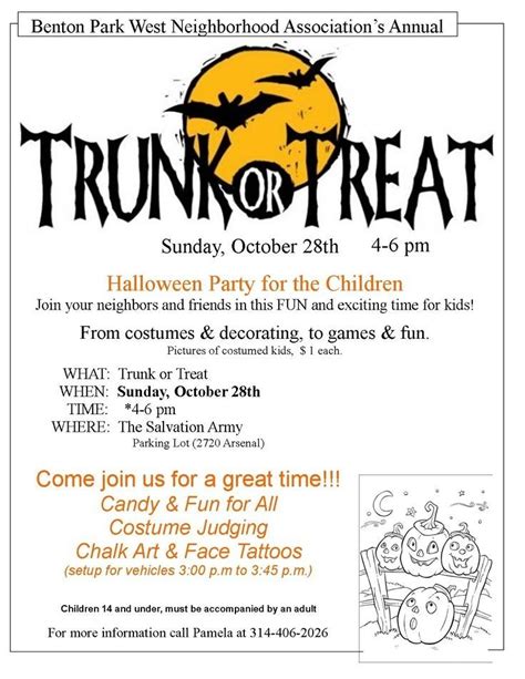 Trunk Or Treat Flyer Templates | Trunk or treat, Church games, Trunks