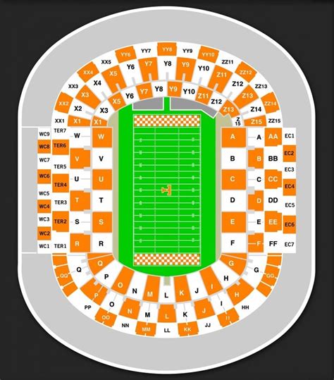 Tennessee Football Stadium Seating Chart - Stadium Seating Chart