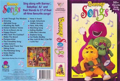 BARNEY SONGS VIDEO VHS VIDEO PAL~ A RARE FIND~ | eBay