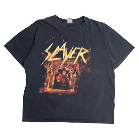 Slayer 2001 SLAYER “GOD HATES US ALL” TOUR TEE - Gem