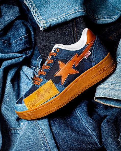 BAPE Adds a "Patchwork Denim" BAPE STA to Its 20th Anniversary Collection | Sneakers, Fashion ...