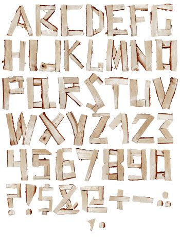 Log Font - Wooden OpenType Typeface | Handmadefont.com