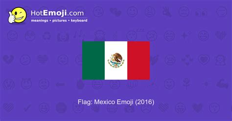 Mexican Flag Emoji / Mexico emoji is created in the year 2010. - Poles Png