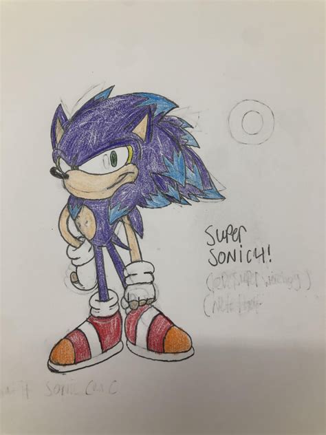 My take of ssj4 sonic! (Art by me) : r/SonicTheHedgehog