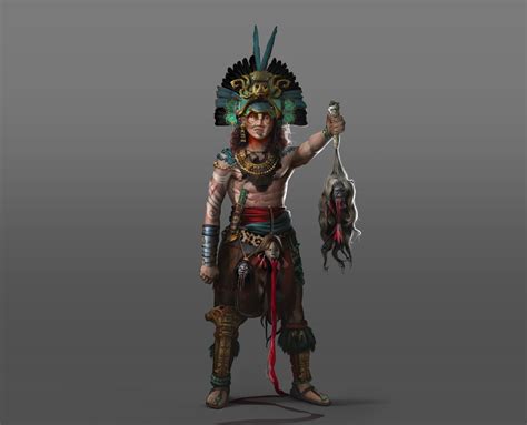 ArtStation - Aztec warrior