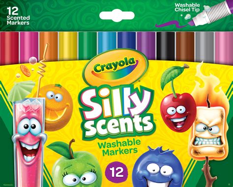 Crayola Silly Scents Scented Markers, Washable Markers, 12 Count, Gift for Kids - ToyMamaShop