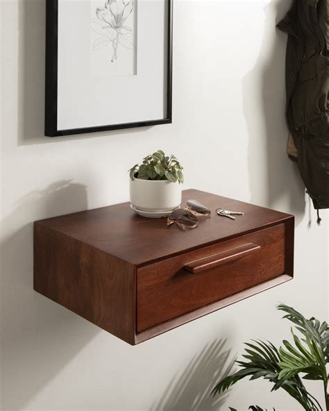 Floating Shelf With Drawers | Foter