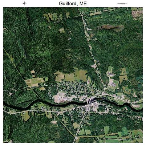 Aerial Photography Map of Guilford, ME Maine