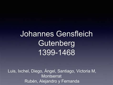 Johannes gutenberg