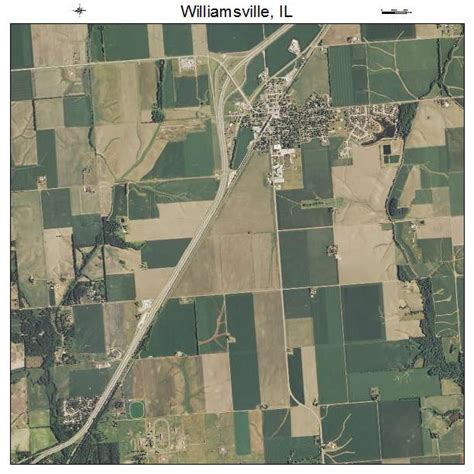 Aerial Photography Map of Williamsville, IL Illinois