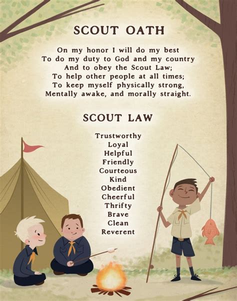 Scout Oath 8x10 | Etsy