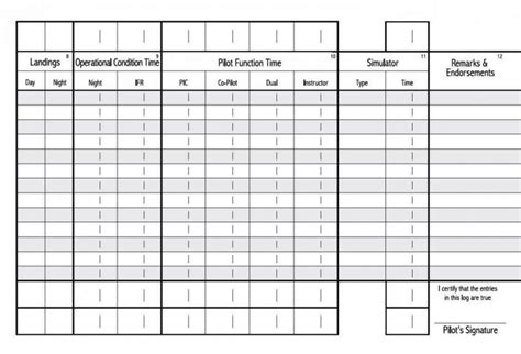 Aircraft Log Book Template - SampleTemplatess - SampleTemplatess