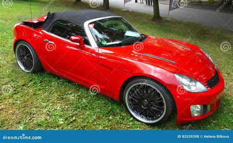 Red Sports Car editorial stock photo. Image of drive - 83539398