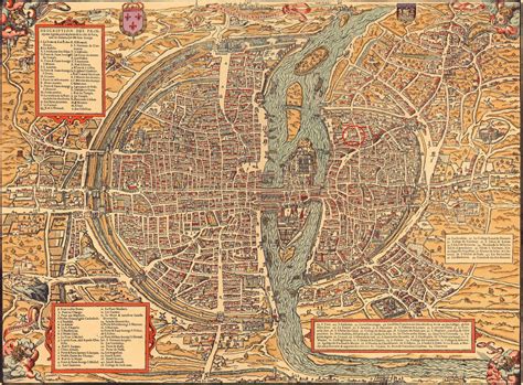Paris circa 1575 | Plan paris, Carte et plan, Carte paris