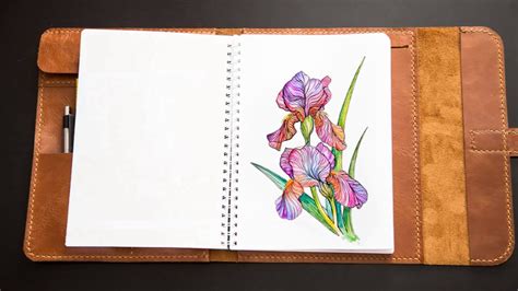 Sketchbook for the artist, Leather Moleskine Sketchbook Cover A5 - YouTube