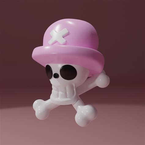 OBJ file chopper one piece skull flag 💀・Template to download and 3D print・Cults