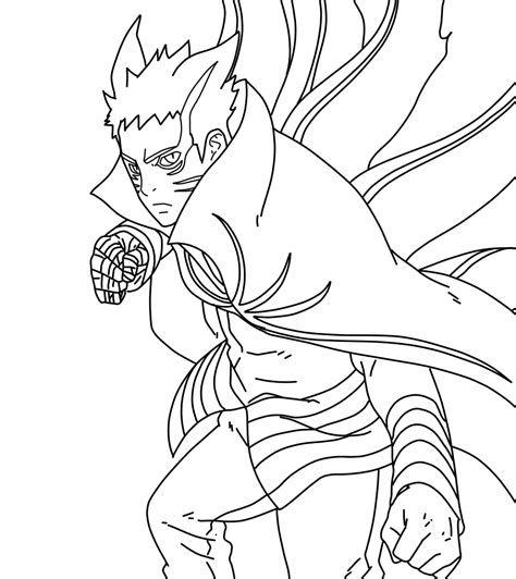 Naruto - Baryon Mode [Lineart] by Saulo-NSTV on DeviantArt