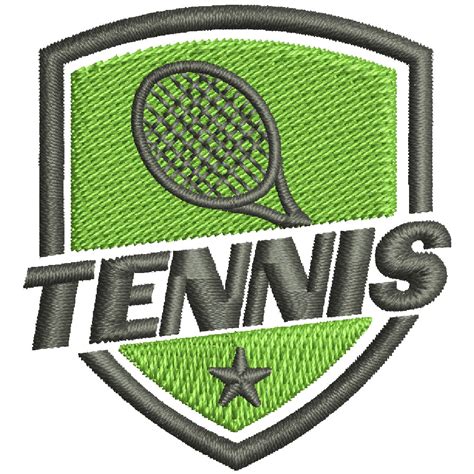 Tennis Ball Logo | Athletics Digitized Embroidery Design | e4Hats – e4Hats.com