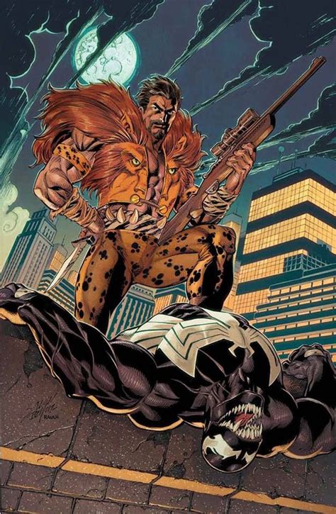 Kraven vs Venon by Mark Bagley | Marvel comics covers, Kraven the ...