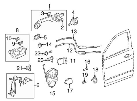 Genuine OEM Acura - Lock Assembly Part# 72150-STX-A13 | Acura Parts For Less