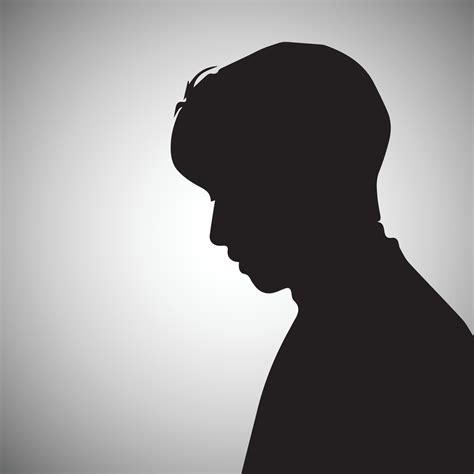 Sad boy alone Silhouette of Very sad man 16891252 Vector Art at Vecteezy