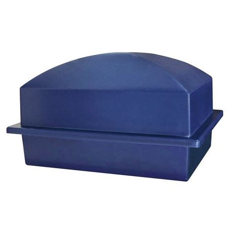 Luxury Dark Blue Cremation Urn Vault