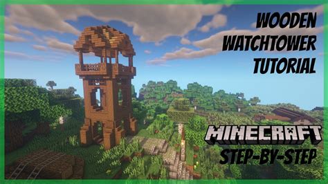 Minecraft: Wooden Watchtower (Tutorial) - YouTube