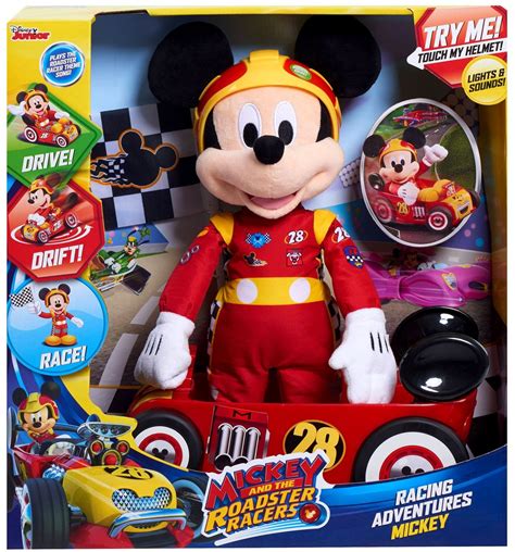 Disney Mickey Roadster Racers Racing Adventures Mickey Figure Lights Sounds Just Play - ToyWiz