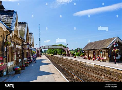 Settle Railway Station, start of the Settle Carlisle Railway, North ...