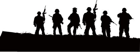 Soldier Silhouette Army Illustration - Black Army png download - 5779*2245 - Free Transparent ...