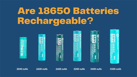 18650 Rechargeable Batteries - Rechargeable Batteries