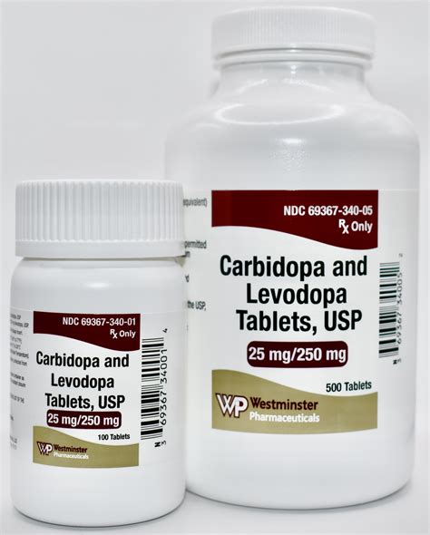 Carbidopa And Levodopa Tablets, USP — Westminster Pharmaceuticals