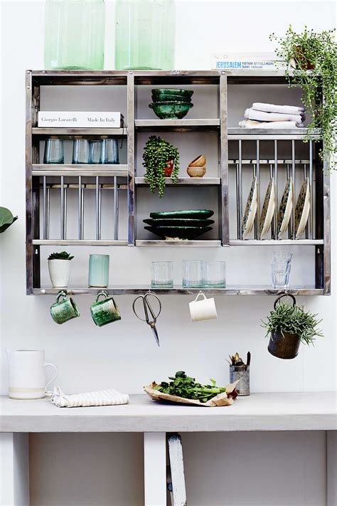 Indian stainless steel kitchen dish racks and shelves from Stovold and Pogue