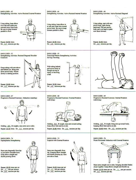 Rotator Cuff Exercise Regiment Handout | Fitness | Pinterest