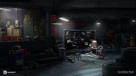 ArtStation - The Crew: Garage light variations.