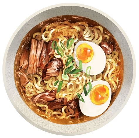 Yummy Ramen - CGTrader Digital Art Competition | Aesthetic food, Food artwork, Food painting