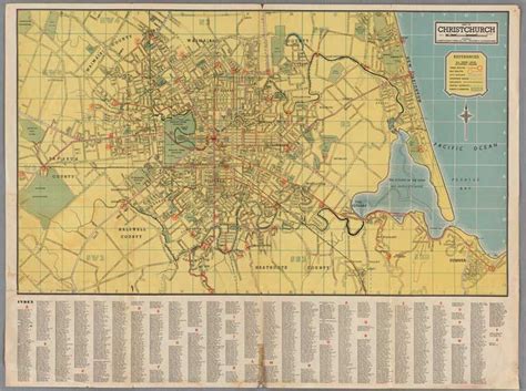 Map of Christchurch : [ca.1950] - Christchurch City Libraries Digital Maps Collection