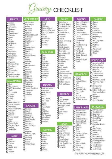 2021 Free Printable Weekly Meal Planner With Grocery List - The ...