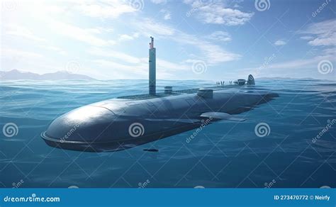 Modern war submarine stock illustration. Illustration of marine - 273470772