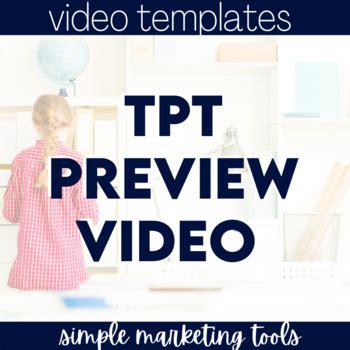 Teacherpreneur Digital Product Video Preview Template | Canva Video Template