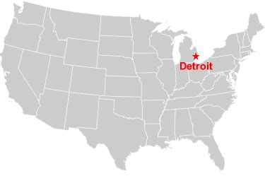 Detroit, Michigan Map