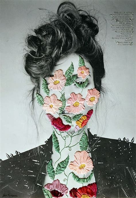 Jose Romussi | Embroidered photographs, Embroidered art, Collage art