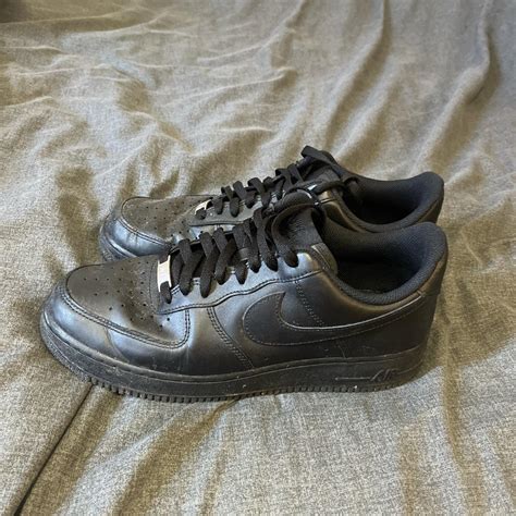 Air Force 1 black size 9 great condition - Depop