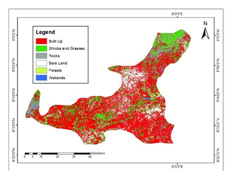 Land use and land cover map of Lafia (2020) | Download Scientific Diagram