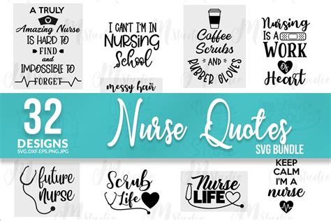 Nurse Quotes SVG Bundle, Nurse Life SVG Bundle, Nurse SVG Bundle, Files ...