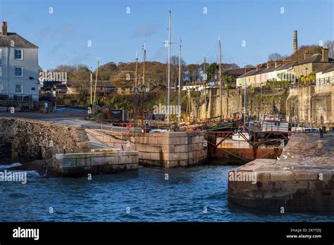 Charlestown Harbour, Cornwall, England Stock Photo - Alamy