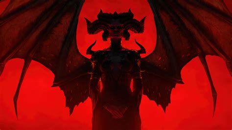 Diablo 4 Lilith Silhouette 4K #1011k Wallpaper PC Desktop