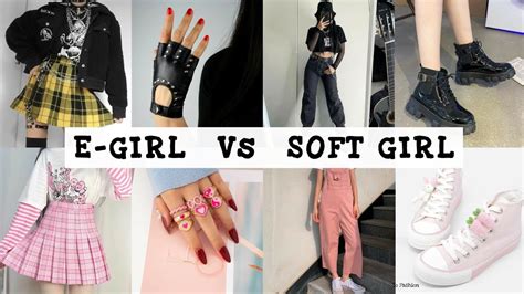 E-Girl Vs Soft Girl Outfit Ideas/Basic Essential For EGirl&Soft Girl ...