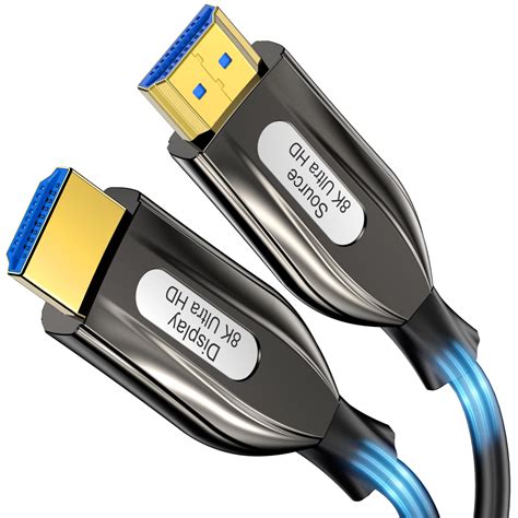 Anehmeta 8K 4K HDMI Cable Fiber Optic 65ft Rated Long HDMI 2.1 48Gbps ...