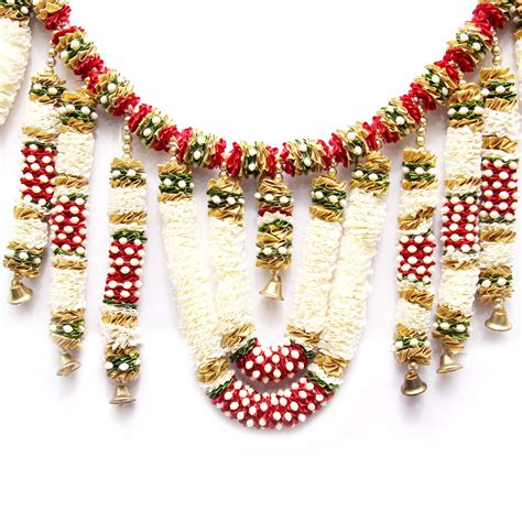 Multicolor Beads Satin Toran, For Decoration, Size: 39 Inches, | ID: 15151357491